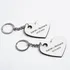 Personalised Heart Couple Keyring Set
