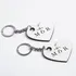 Personalized Heart Initials Keychain Set for Couples
