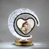 Personalized Heart Moon Crystal LED Photo Frame Lamp - Plug-in