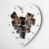 Personalized Heart Photo Collage Wall Clock