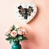 Personalized Heart Photo Collage Wall Clock
