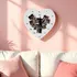 Personalized Heart Photo Collage Wall Clock