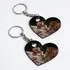 Personalized Heart Photo Keychain Gift Set for Couples