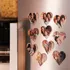 24 Heart Magnets 