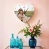 Personalised Heart Photo Wall Clock for Loved Ones