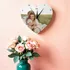 Personalised Heart Photo Wall Clock for Loved Ones