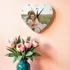 Personalised Heart Photo Wall Clock for Loved Ones