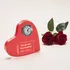 Personalised Heart-Shaped Acrylic Desk Clock for Couples