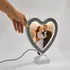 Personalized Heart-Shaped LED Magic Mirror with Photo