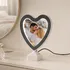 Personalized Heart-Shaped LED Magic Mirror with Photo