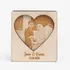 Personalised Wooden Magnet with Heart Detail