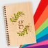 Personalised Monogram Wooden Notebook for Her - Ideal Gift