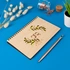 Personalised Monogram Wooden Notebook for Her - Ideal Gift