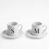 Personalised Initials Turkish Coffee Cup Set with Gift Box