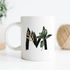 Personalized Initial Printed Porcelain Mug