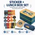 Personalized Kids Lunch Box Set – Name Stickers or Iron-On Labels