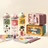 Personalized Kids School Set of 4 – Lunch Box, Water Bottle, Name Stickers & Iron-On Labels