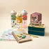 Personalized Kids School Set of 4 – Lunch Box, Water Bottle, Name Stickers & Iron-On Labels