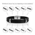 Personalized Leather Bracelet with Roman Numerals