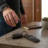 Personalized Leather Car Keychain for Men