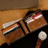 Personalized Leather Wallet with Signature Style and Cardholder