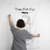 Personalised Line Art Birthday Banner with Photo - 95 x 145 cm