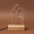 Personalized Line Art LED Lamp Gift for Mom
