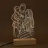Personalized Line Art LED Lamp with Family Photo