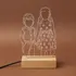 Personalized Line Art Photo LED Lamp for Kids