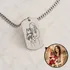 Personalized Line Art Photo Necklace