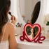 Personalized Love Heart LED Magic Mirror Photo Frame