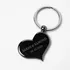 Personalised Heart Keyring with Name and Date