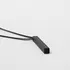 Personalized Matte Black Column Pendant for Men