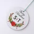 Personalized MDF Tree Ornament with Initials Merry Christmas
