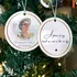 Personalized Memorial Photo Christmas Ornament Keepsake Gift