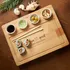 Personalized Mini Bowl Serving Plate - Wooden Design