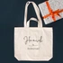 Personalised Bridesmaid Tote Bag with Elegant Script Design