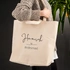 Personalised Bridesmaid Tote Bag with Elegant Script Design