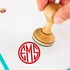 Personalized Monogram Logo Design Book Stamp Set