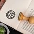 Personalized Monogram Logo Design Book Stamp Set