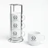 Personalised Monogram Mug Set with Stand 4-Piece Gift