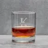 Personalized Monogram Whiskey Glass Set with Wooden Box
