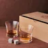 Personalised Monogram Wooden Whiskey Glass Set