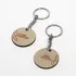 Personalised Mr and Mrs Wooden Keyring Set