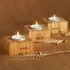 Personalized Name and Date Customized 3-Piece Decorative Candle Set