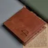 Personalized Name and Initial Vintage Leather Wallet