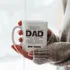 Personalized Name Best Dad in the Galaxy Mug