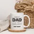 Personalized Name Best Dad in the Galaxy Mug
