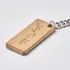 Personalized Name Engraved Wooden Keychain