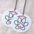 Personalized Name Paw Design Acrylic Christmas Tree Ornament